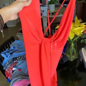 Pink dress with adjustable straps